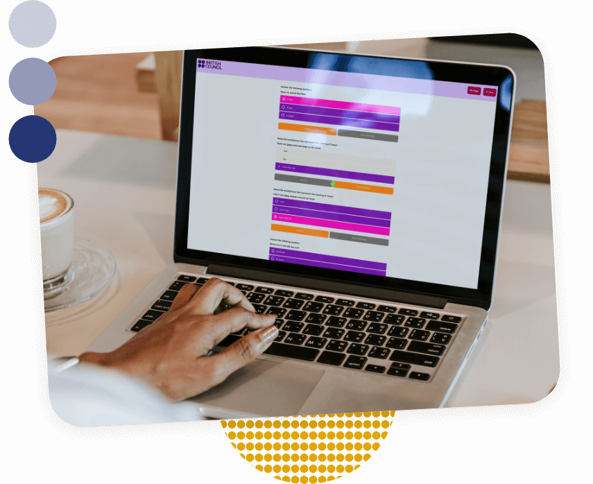 British Council eLearning on a Laptop