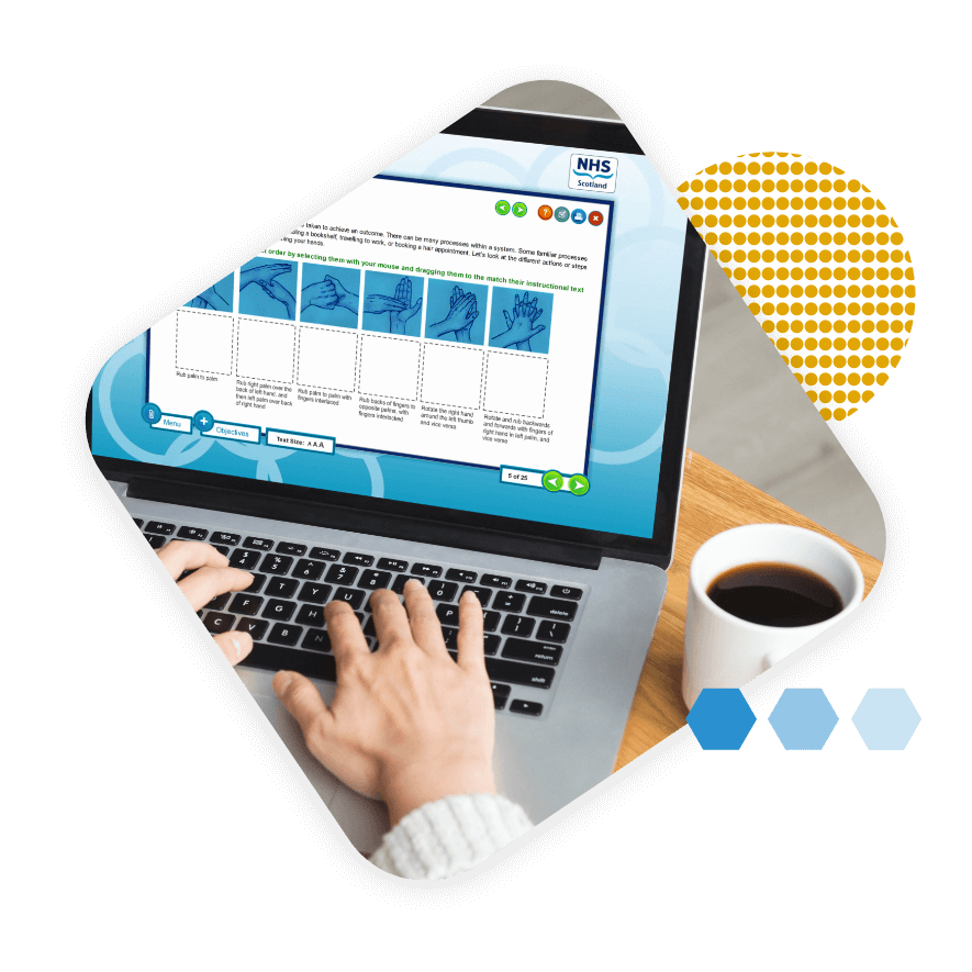 NHS Education for Scotland eLearning for Quality Improvement on a Laptop