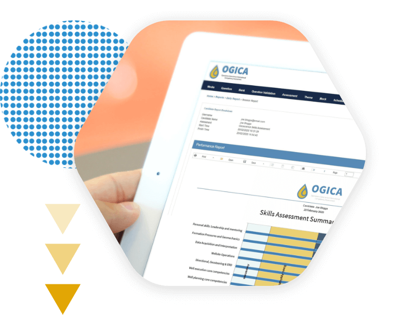 OGICA Competency Assessment on a Tablet