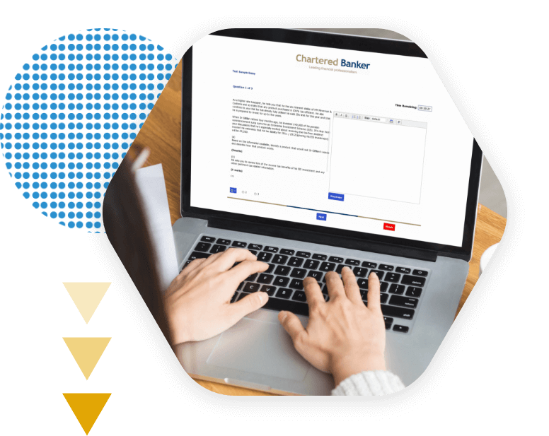 Chartered Banker Institute eAssessment on Laptop