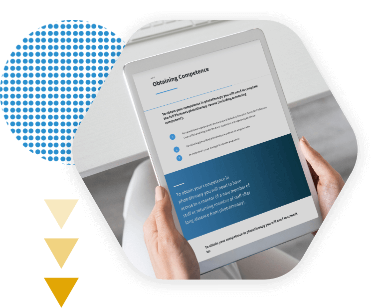 NHS Phototherapy eLearning on a Tablet Device