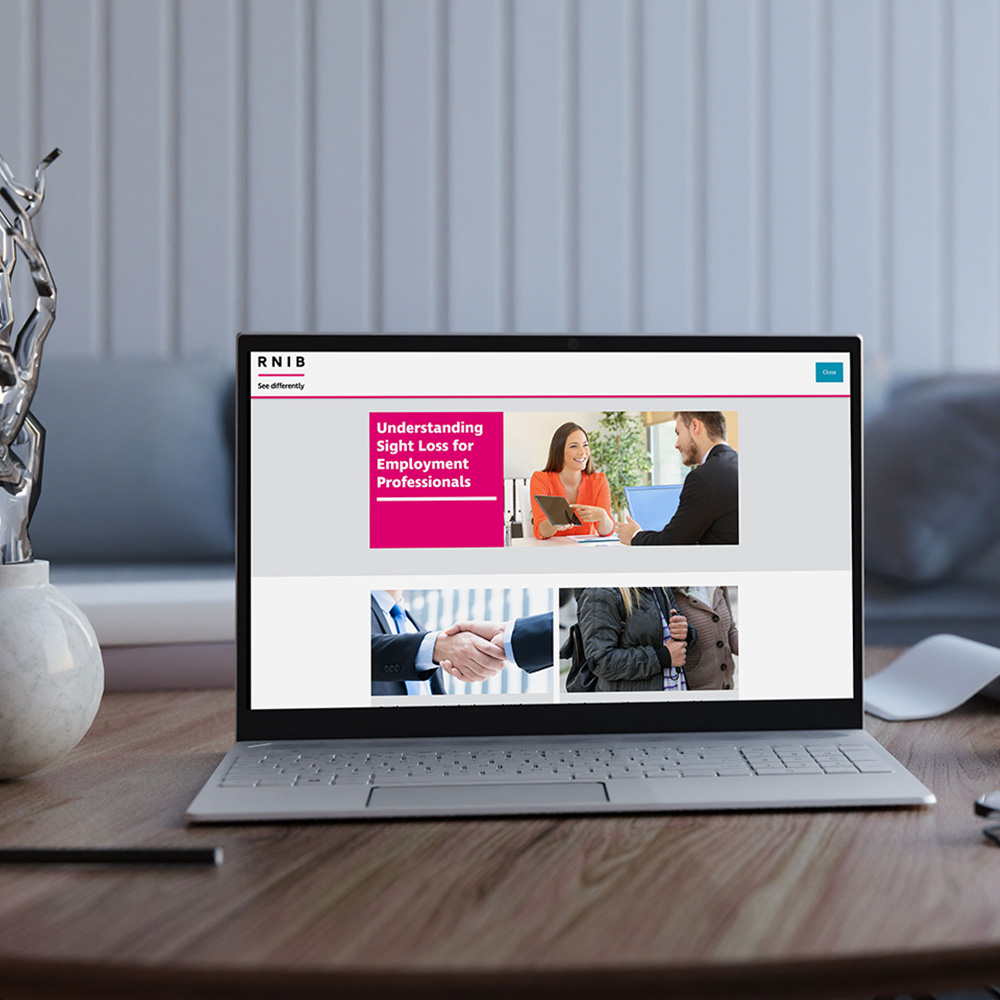 Accessible Elearning Helps People With Sight Loss Find Work