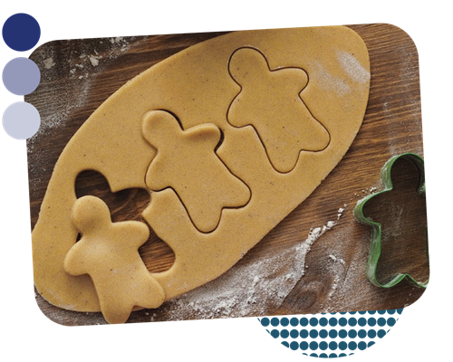 When eLearning generic content just doesn't cut it - showing image of cookie cutter cutting out people shapes from dough