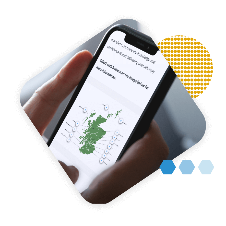 NHS Phototherapy eLearning on a Mobile Device